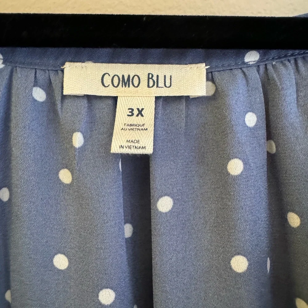 Como Blu long sleeve blue blouse - Picture 4 of 8